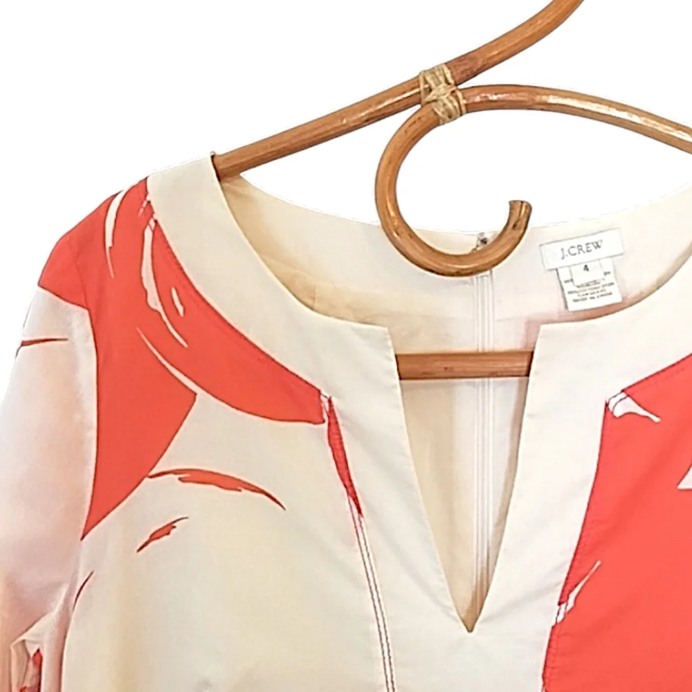 J. Crew Bold Apple Mini Tunic Shift Dress Size Small - Picture 5 of 9